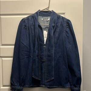 Zara Women's Denim Jacket - Blue